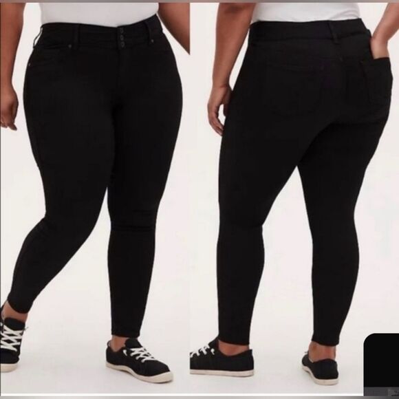 NWT Torrid Jegging Super Soft Black 14T Tall - Picture 1 of 7